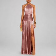Éléa | Robe longue plissée élégante