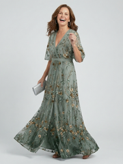 Aneta | Robe Maxi Halter Fleurie