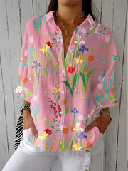 Victoire | Blouse Fleurie Délicate