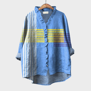 Ophélie | Blouse Graphique Volantée