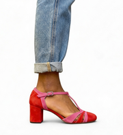 Roséline | Talons Color Block Élégance
