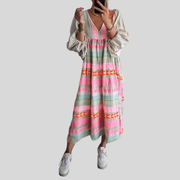 Éléonore | Robe Bohème Patchwork