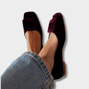 Velina | Mocassins Velours Élégance