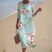 Joséphine | Robe Midi Fleurie