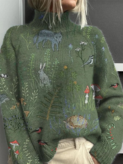 Élodie | Pull Illustré Nature