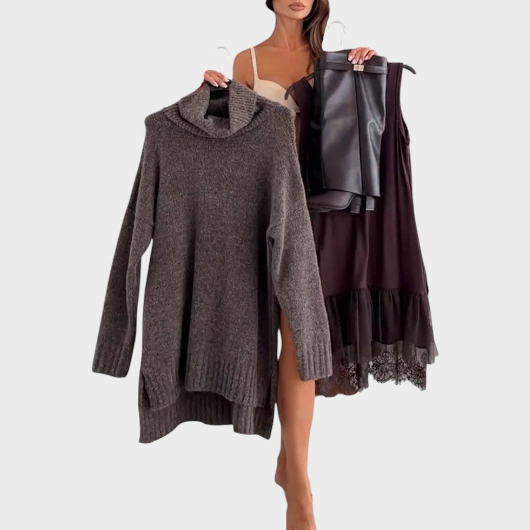 Heliora – Ensemble pull et robe élégant