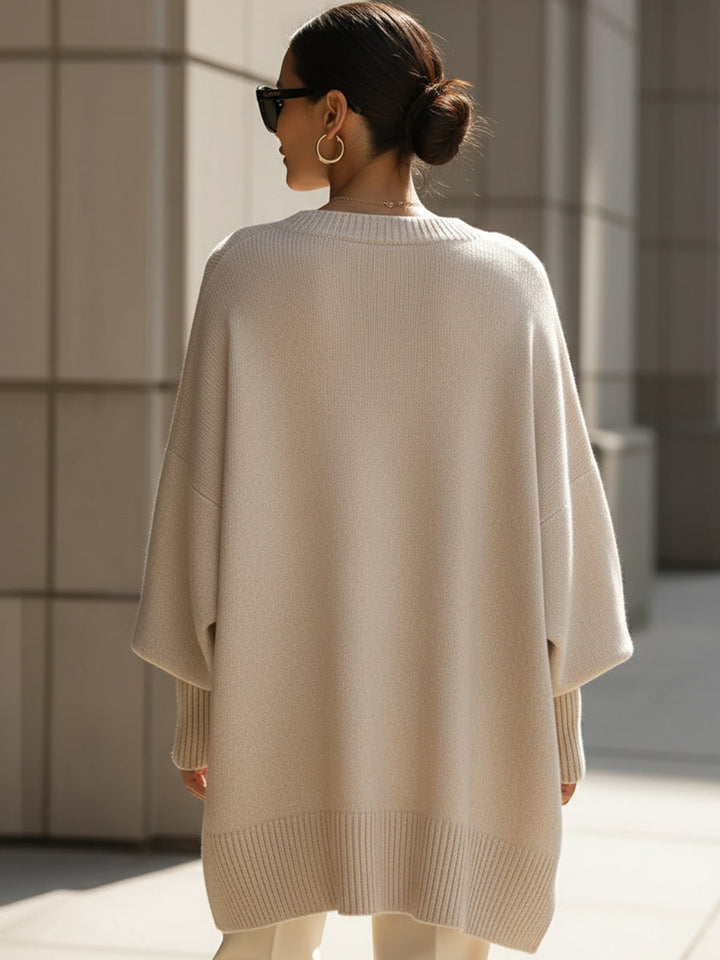 Mona | Poncho pull douillet moyen