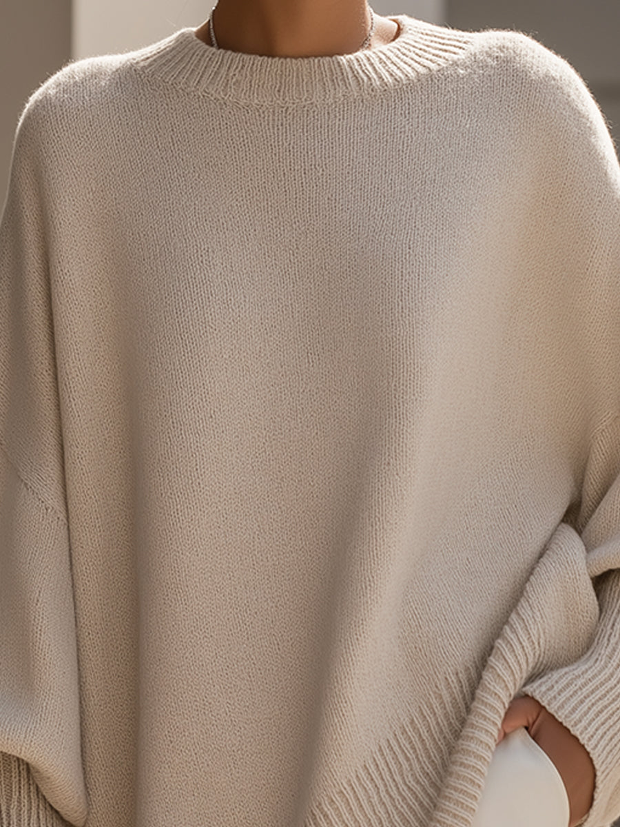 Mona | Poncho pull douillet moyen