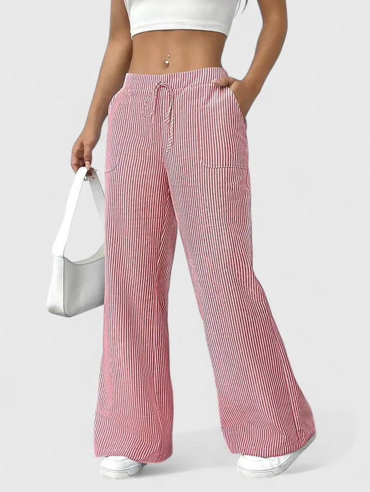 Sivina – Pantalon large aéré avec poches