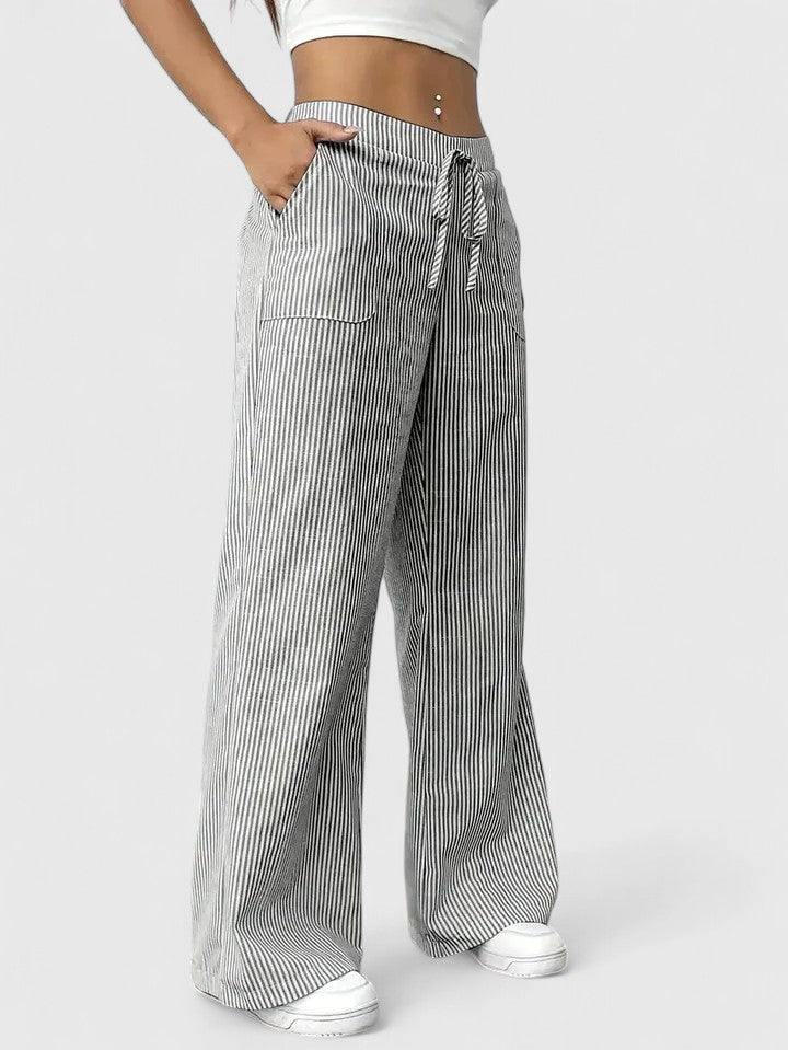 Sivina – Pantalon large aéré avec poches