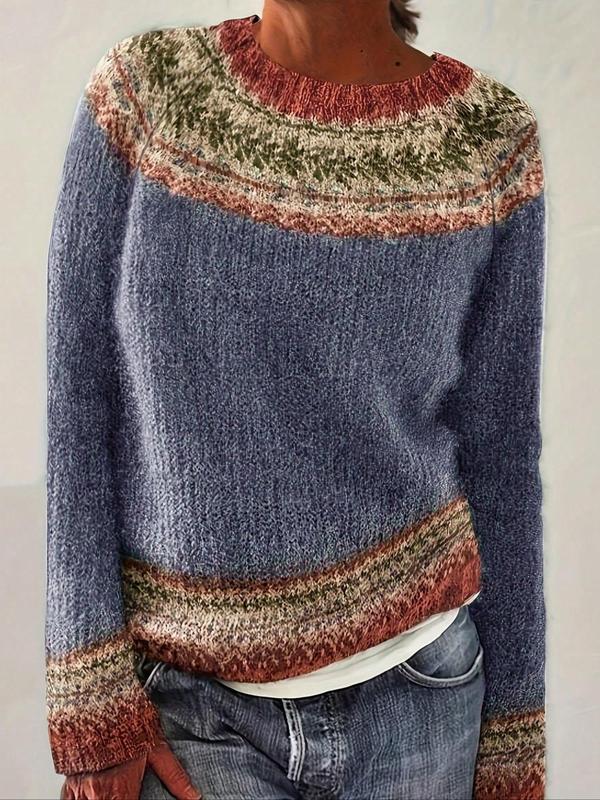 Nerissa – Pull tricoté à l'esprit ethnique chic