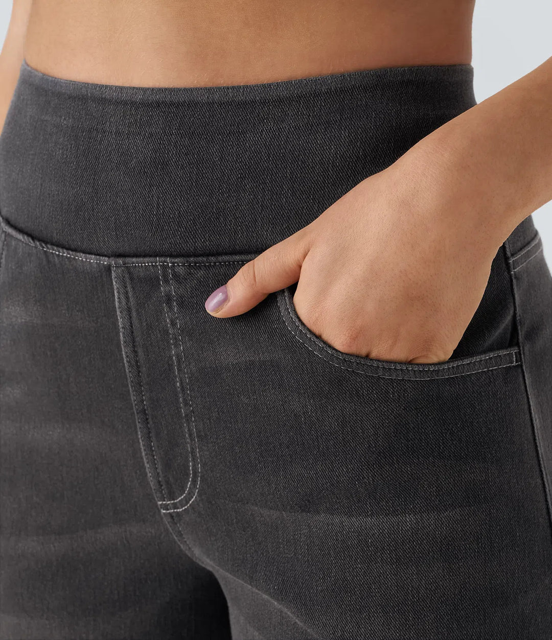 Wszemiła – Pantalon taille haute confortable