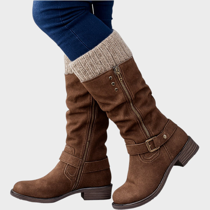 Winella – Bottines montantes avec maille tricotée