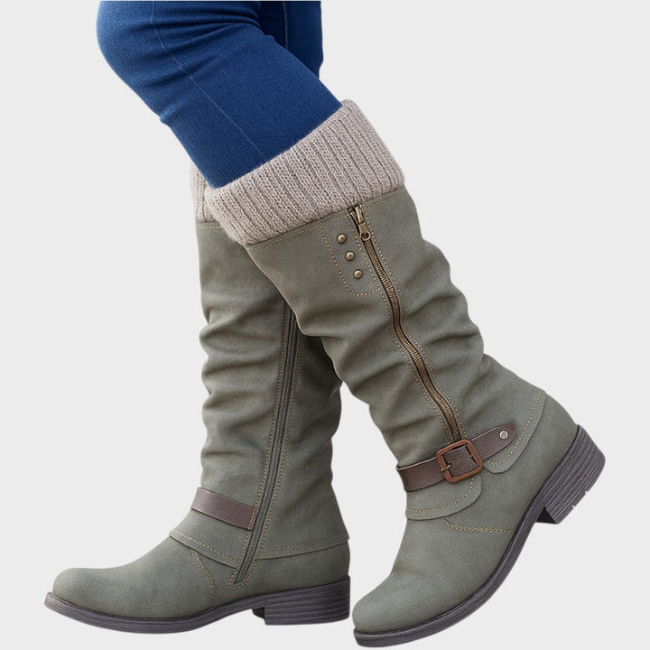 Winella – Bottines montantes avec maille tricotée