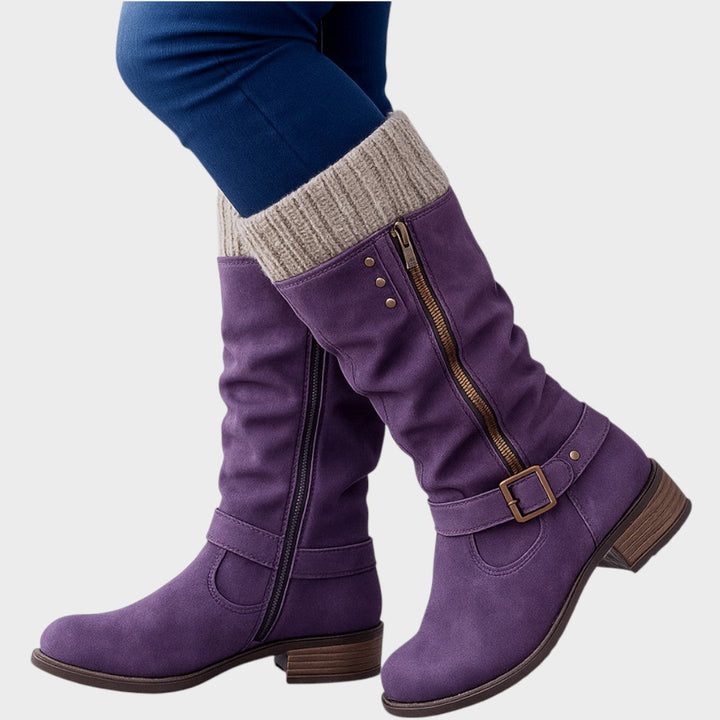 Winella – Bottines montantes avec maille tricotée