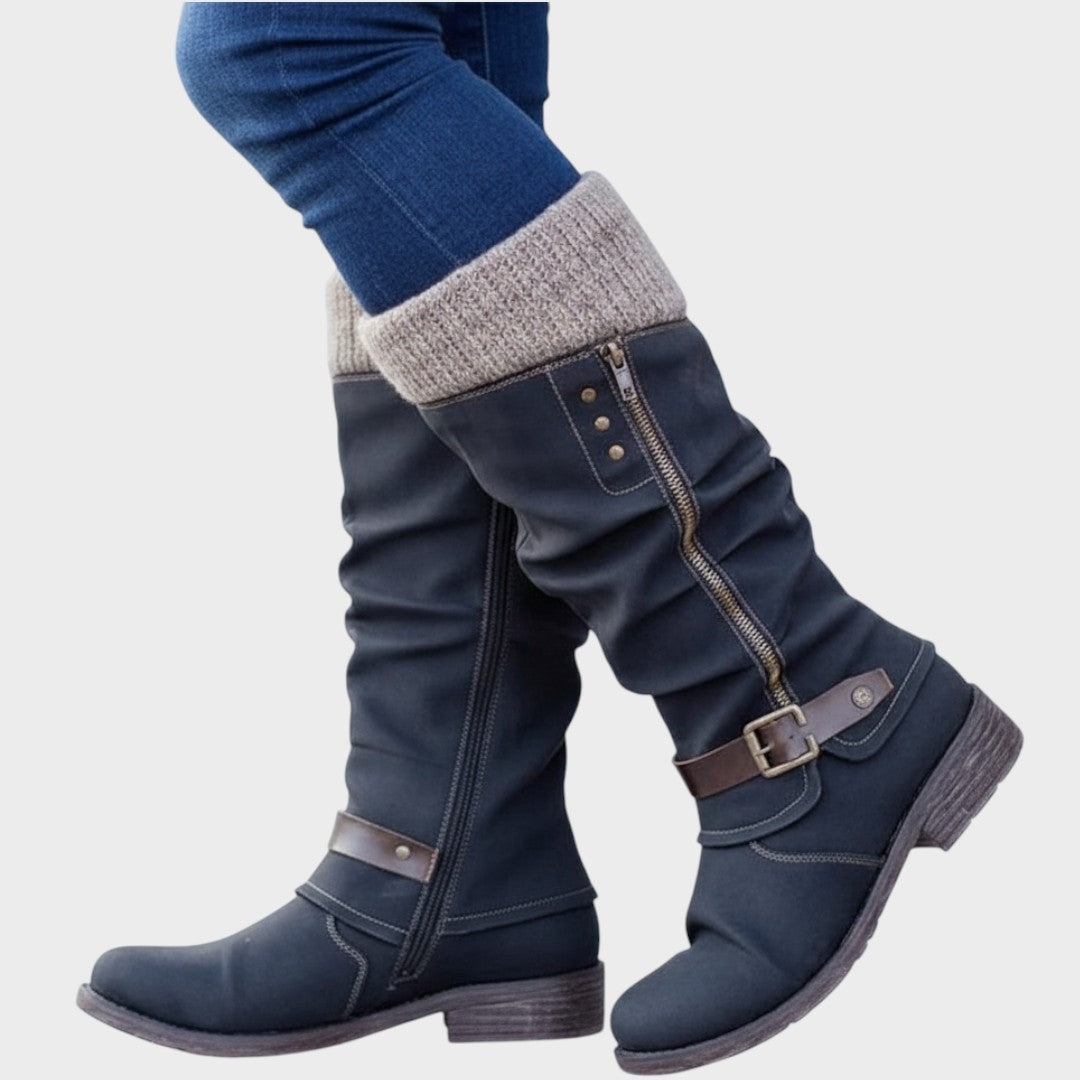 Winella – Bottines montantes avec maille tricotée