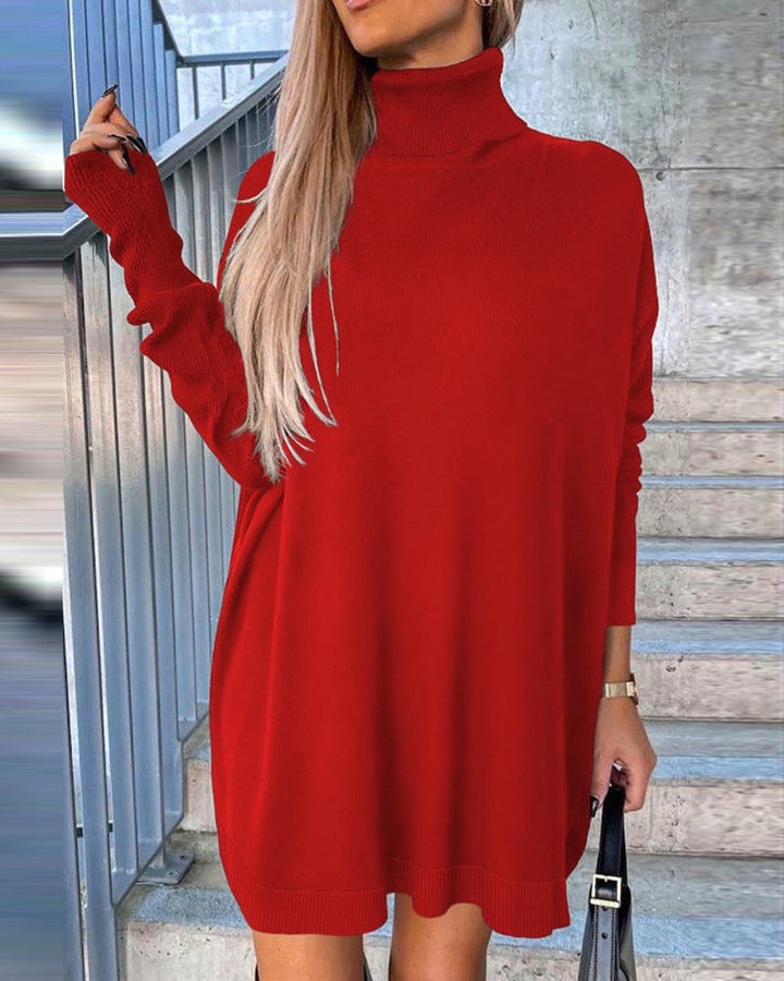 Mira - Robe avec un col roulé et un pull