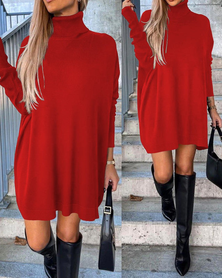 Mira - Robe avec un col roulé et un pull