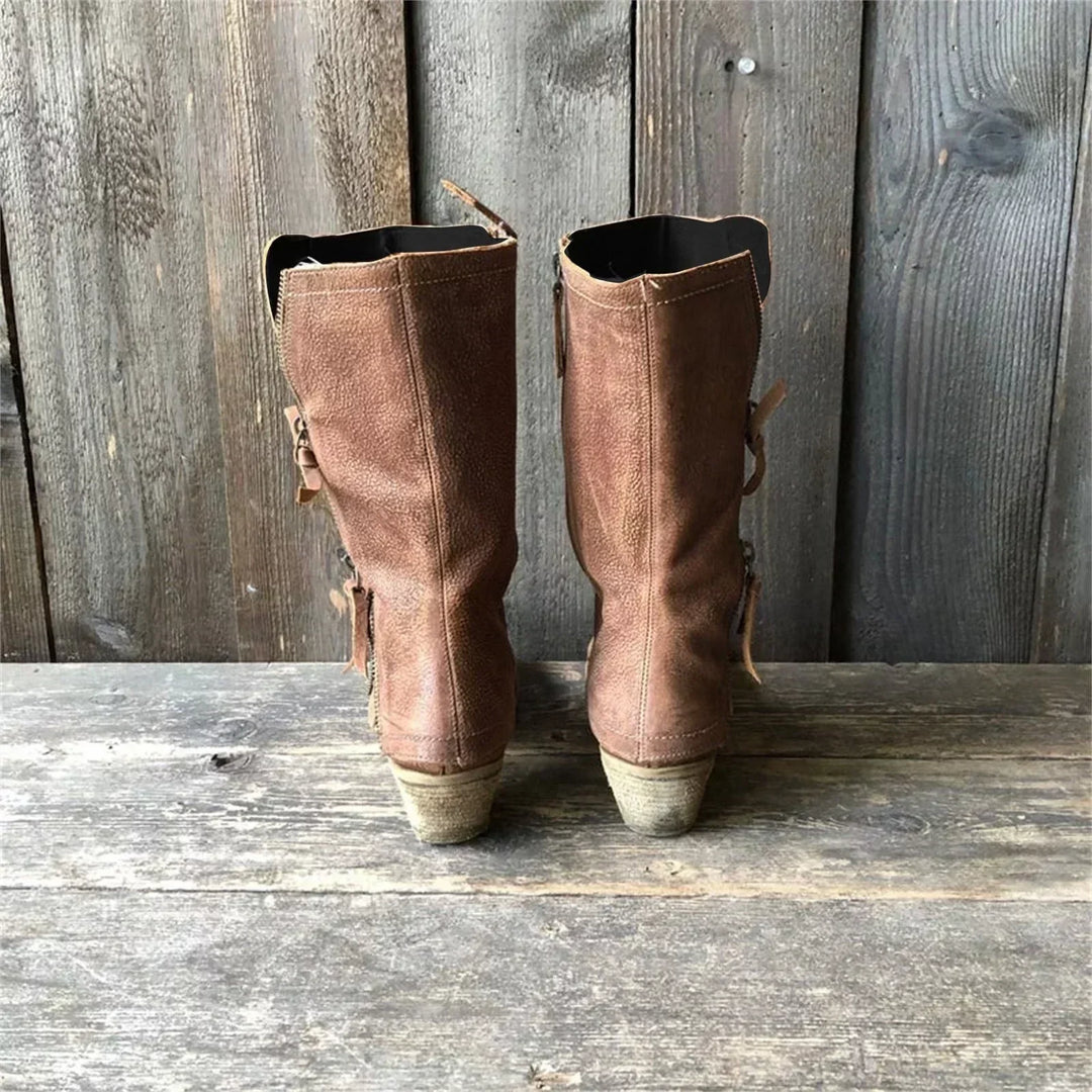 Felina – Bottines en cuir style western