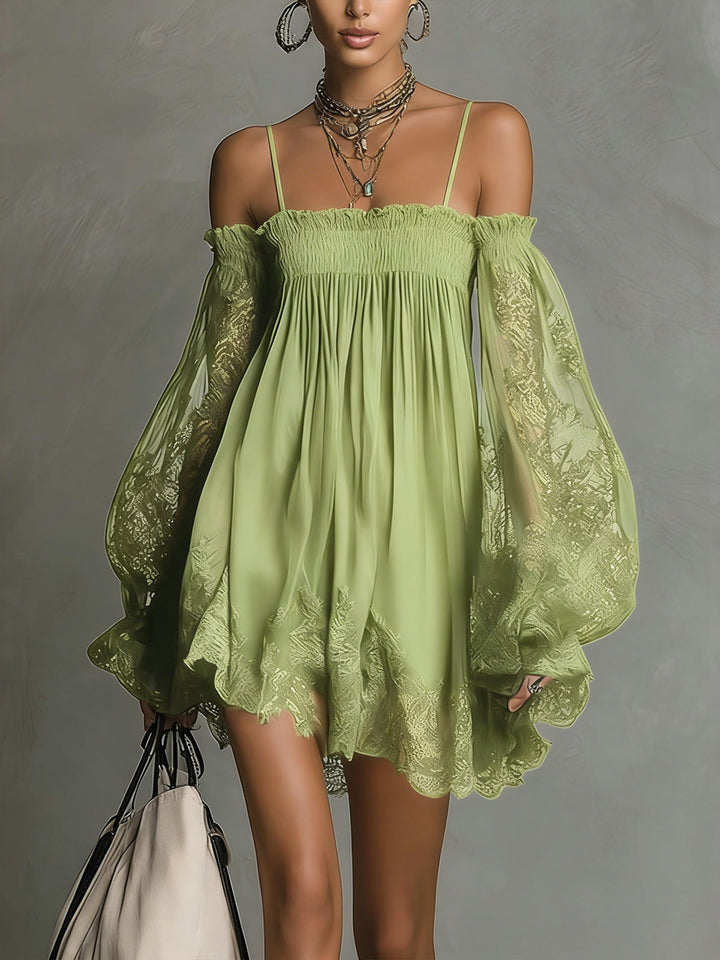 Camille | Mini-robe bustier élégante avec dentelle