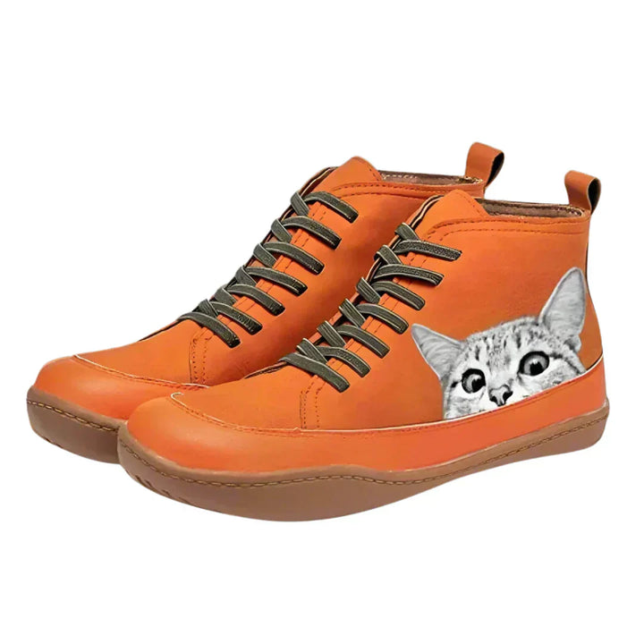 Adina – Bottines en cuir inspirées des chats