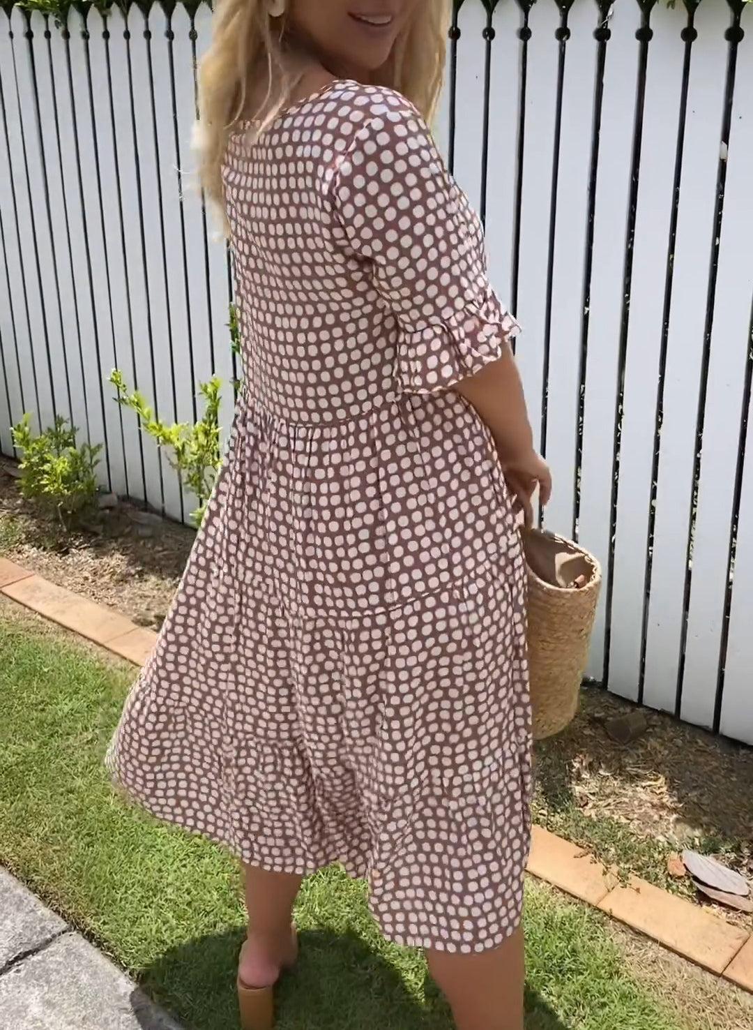 Brune | Robe Midi Bohème