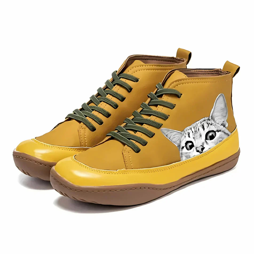 Adina – Bottines en cuir inspirées des chats