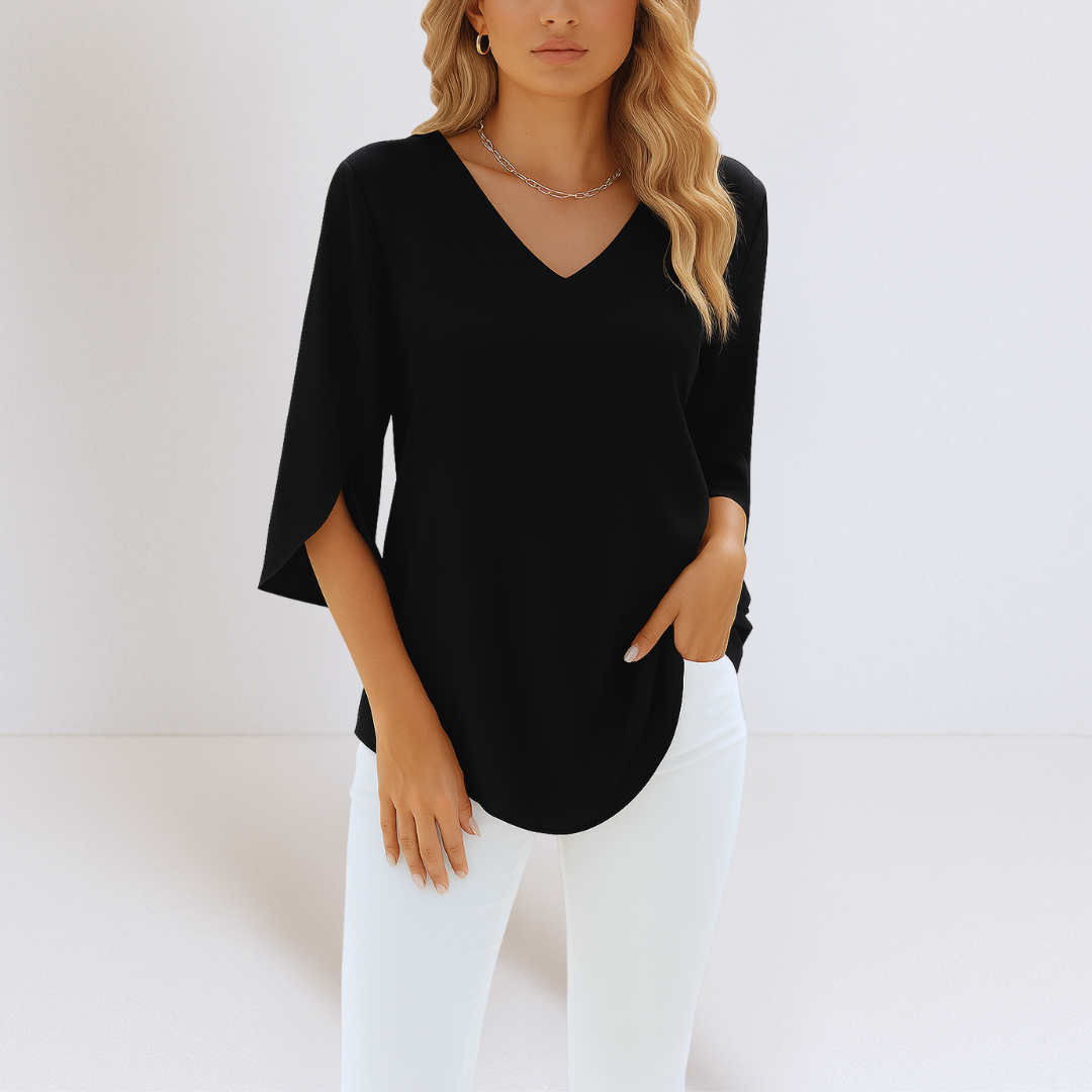Bolesława – Blouse d'été avec décolleté et fentes