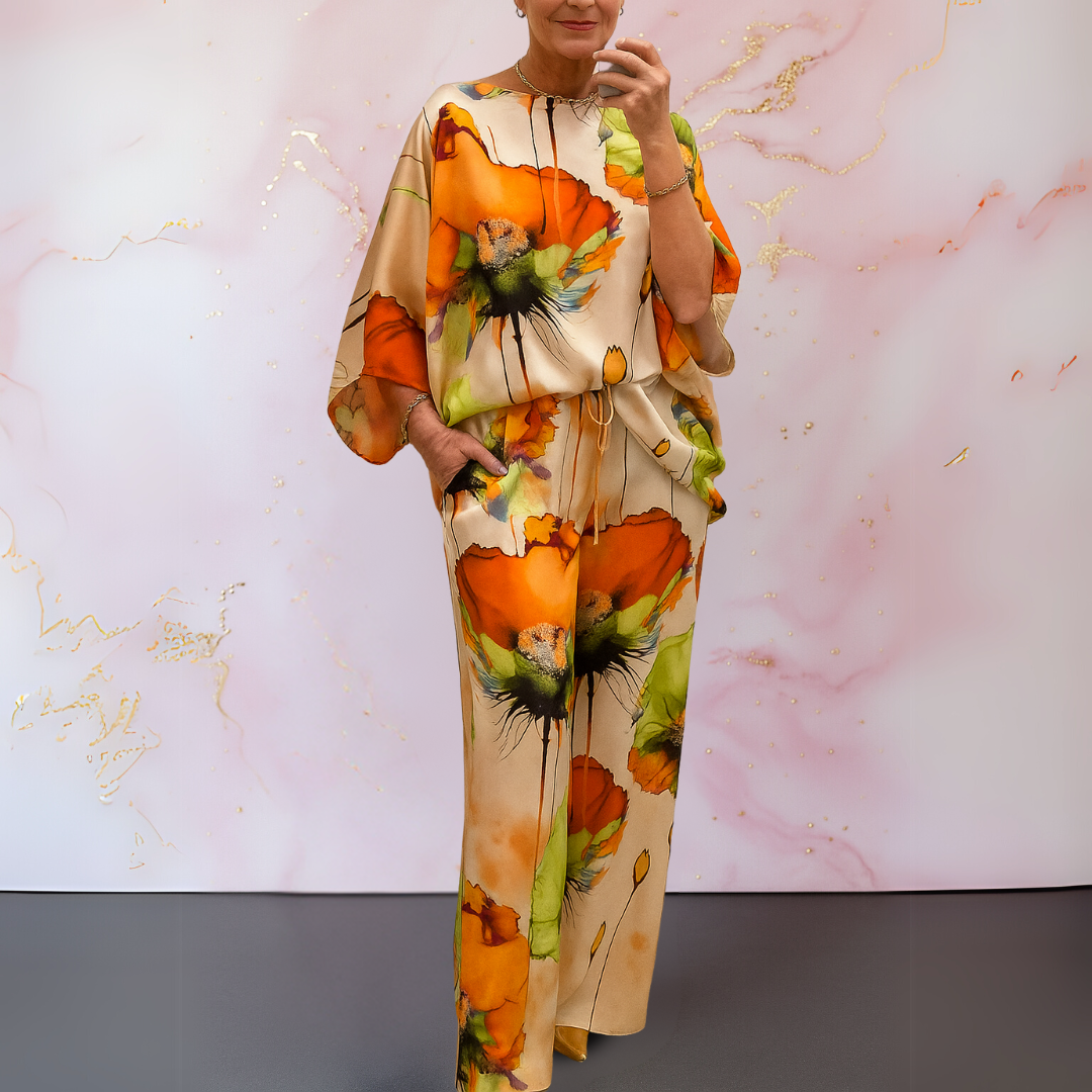 Marieta – Ensemble deux pièces en satin pour les femmes sûres d'elles