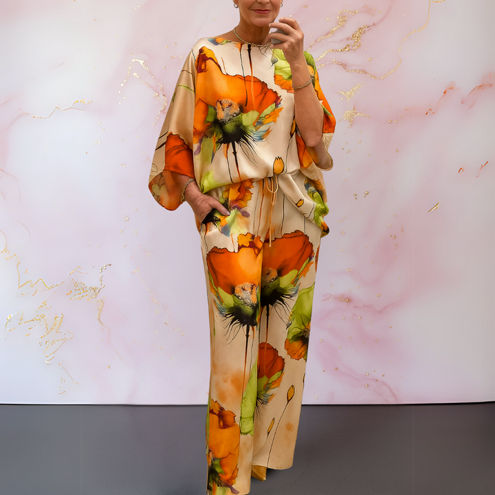 Marieta – Ensemble deux pièces en satin pour les femmes sûres d'elles