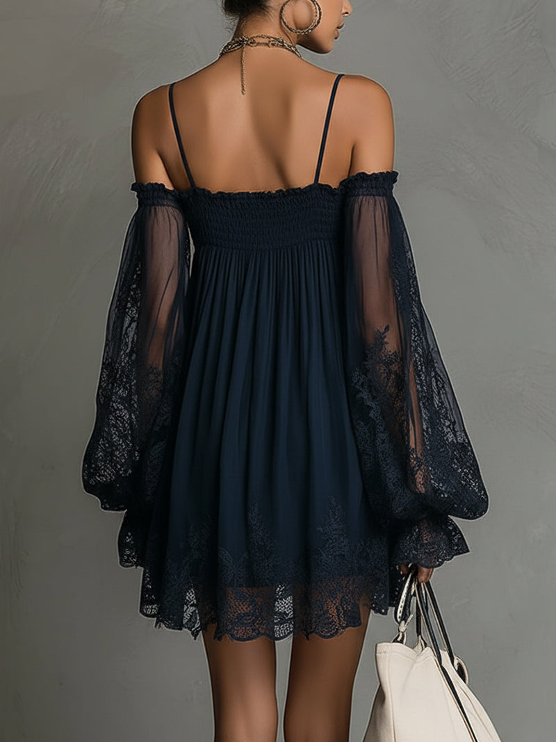 Camille | Mini-robe bustier élégante avec dentelle