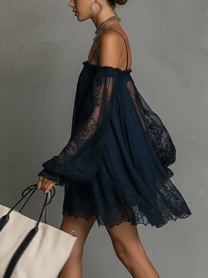 Camille | Mini-robe bustier élégante avec dentelle