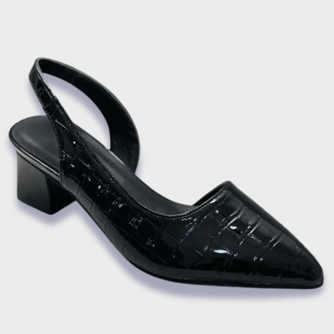 Barbara - Escarpins orthopédiques en cuir synthétique de la plus haute qualité