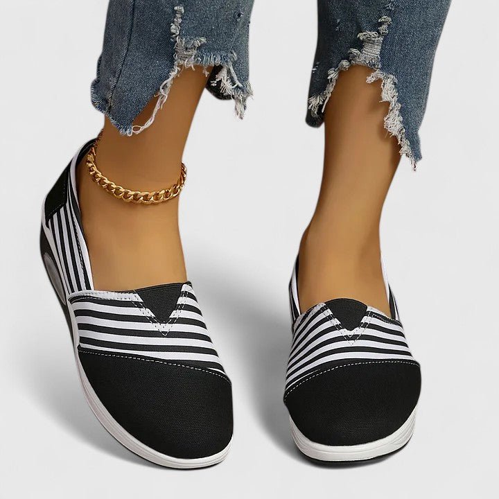 Marina | Baskets Slip-On Rayées