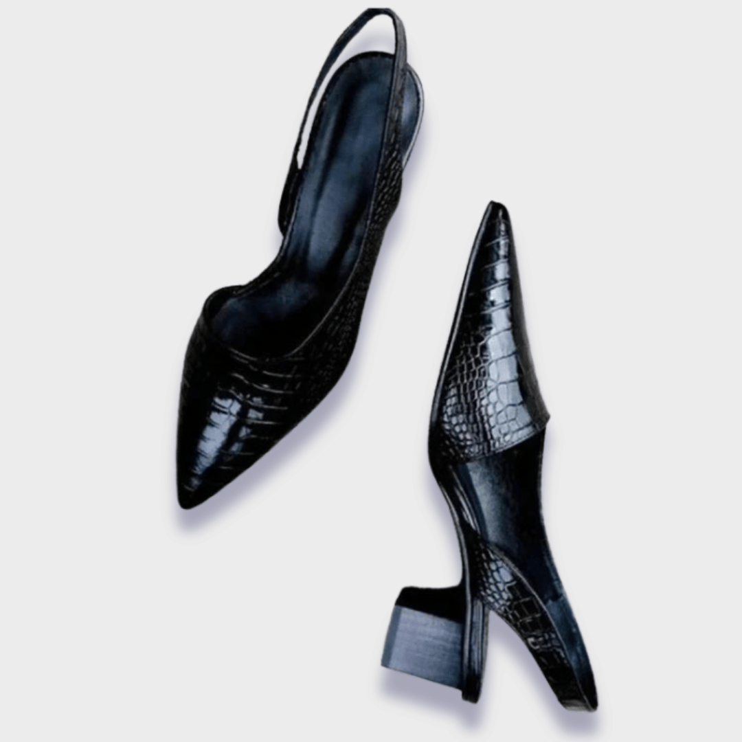 Barbara - Escarpins orthopédiques en cuir synthétique de la plus haute qualité