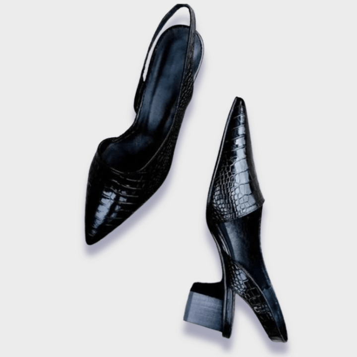 Barbara - Escarpins orthopédiques en cuir synthétique de la plus haute qualité