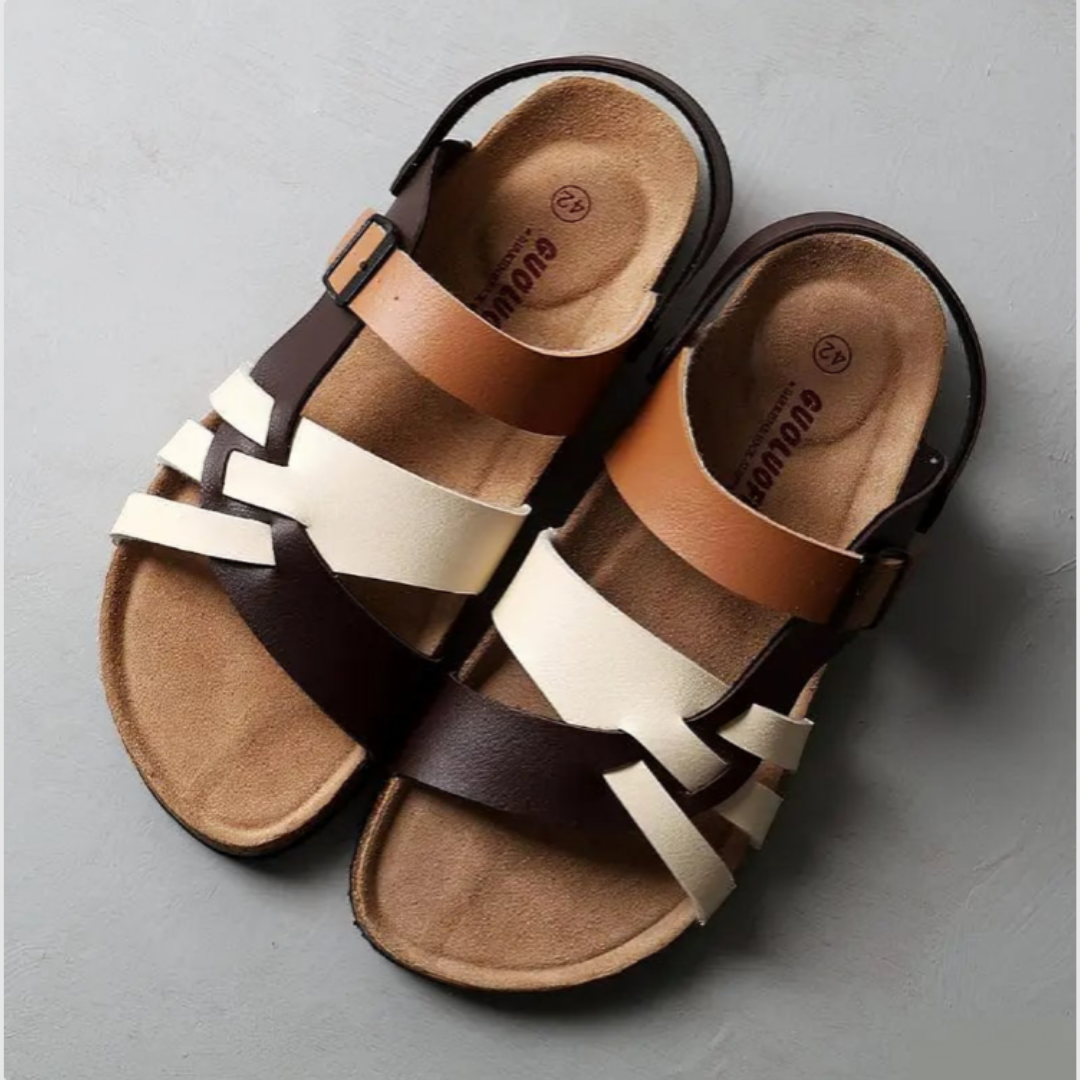 Elisara – Sandales en cuir avec support orthopédique