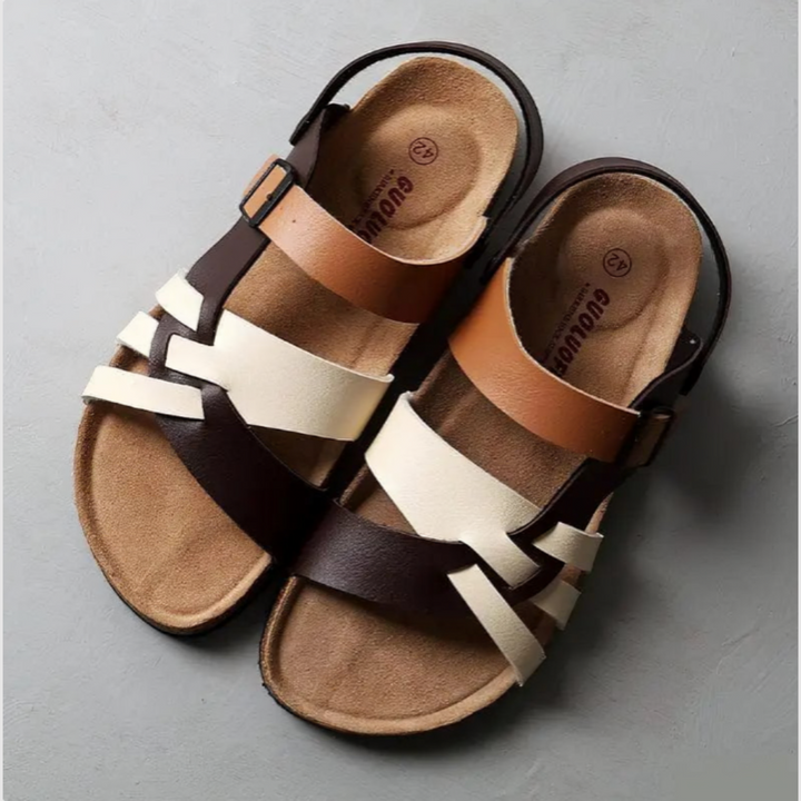 Elisara – Sandales en cuir avec support orthopédique