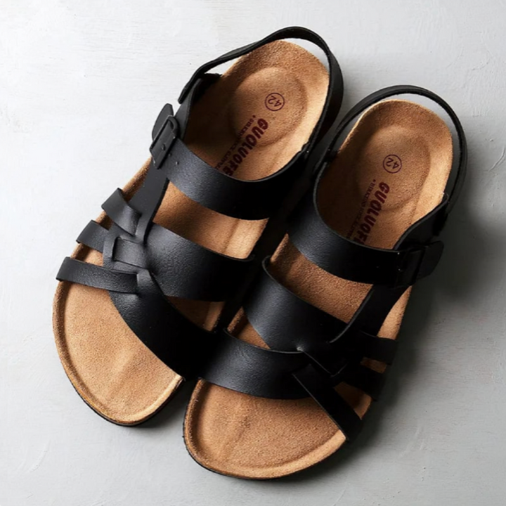 Elisara – Sandales en cuir avec support orthopédique