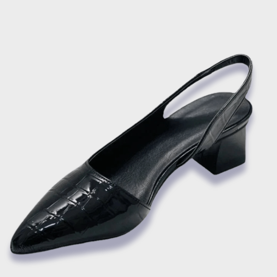 Barbara - Escarpins orthopédiques en cuir synthétique de la plus haute qualité