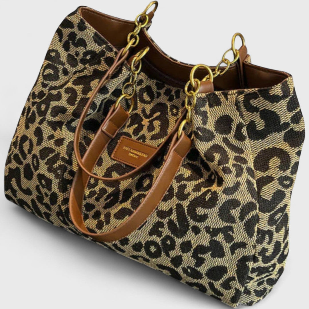 Dobrogosta – Sac shopping à motif léopard