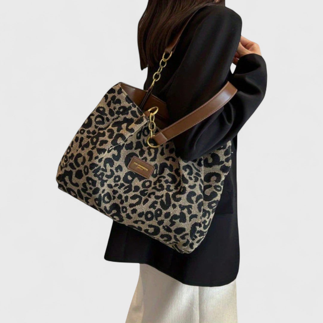 Dobrogosta – Sac shopping à motif léopard