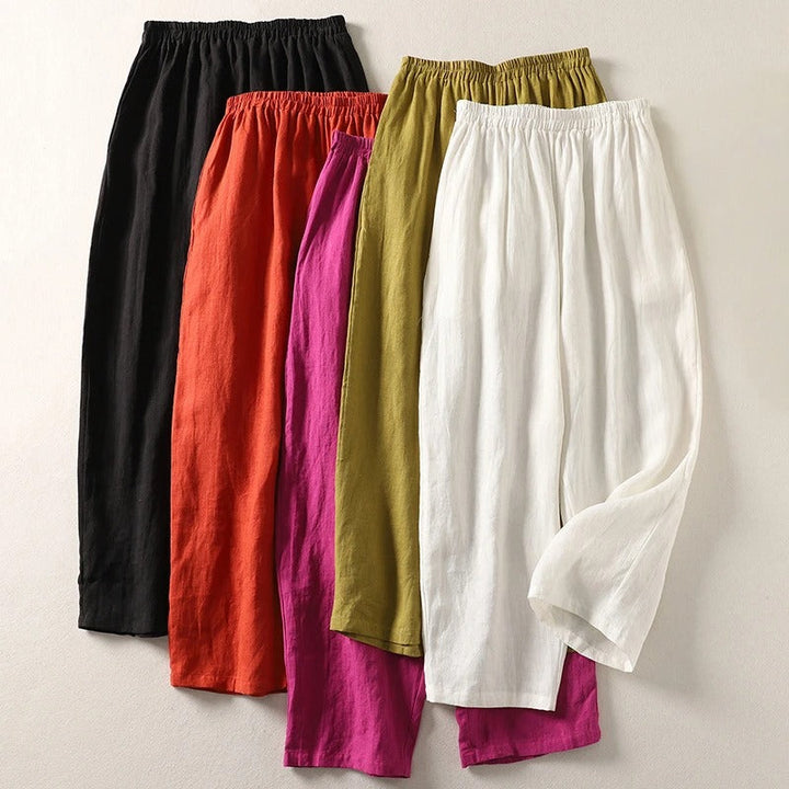 Marziva – Pantalon en lin aérien pour l'été