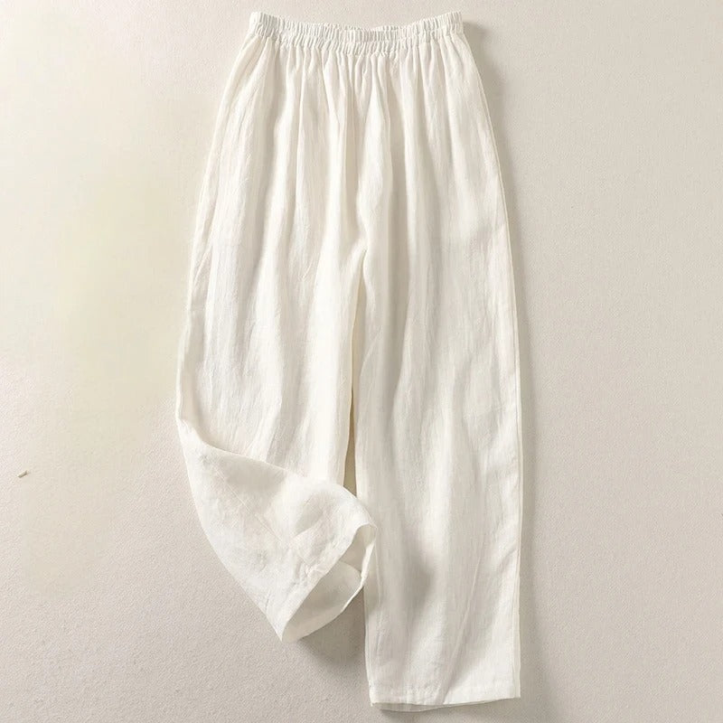 Marziva – Pantalon en lin aérien pour l'été