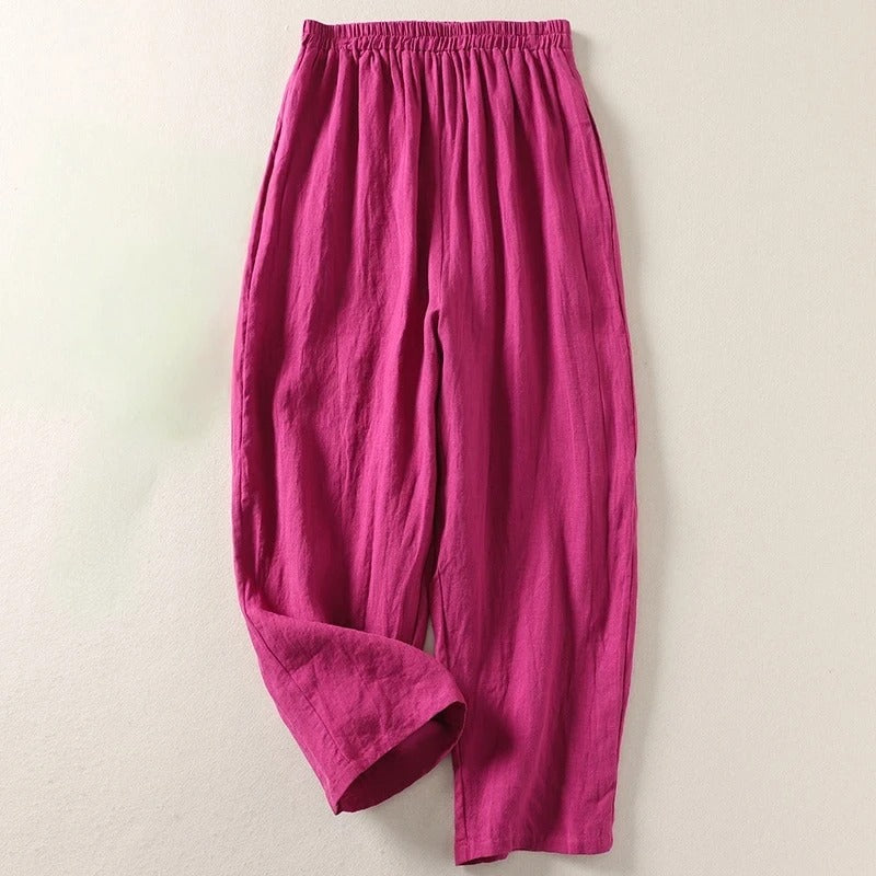 Marziva – Pantalon en lin aérien pour l'été