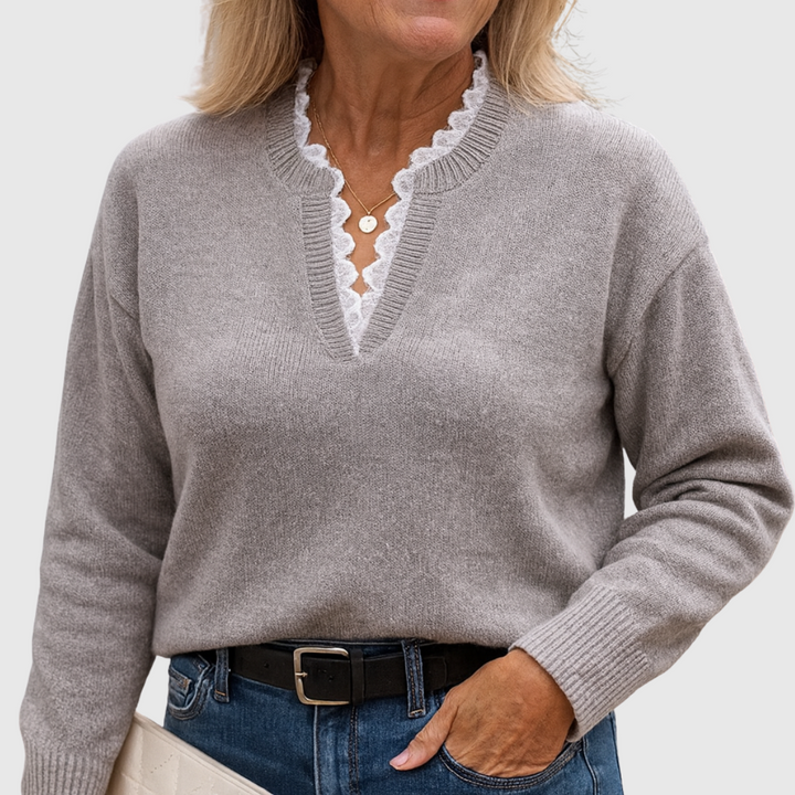 Zaryphine | Pull Col V Élégant