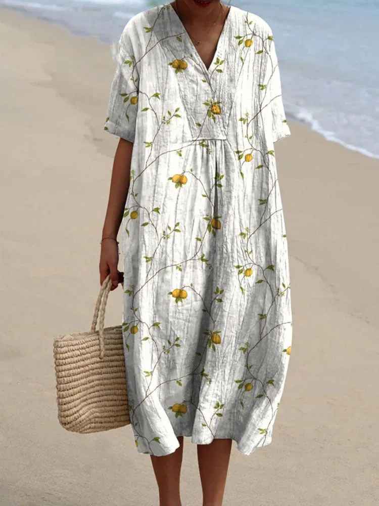 Éléonore | Robe longue florale confortable pour l’été