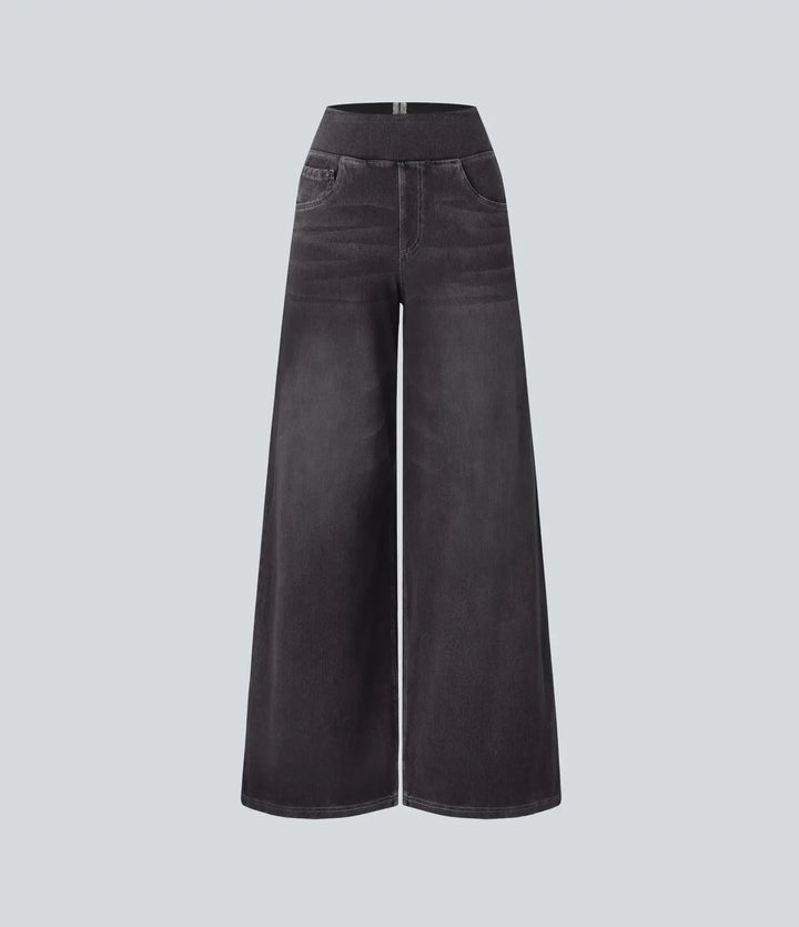 Wszemiła – Pantalon taille haute confortable
