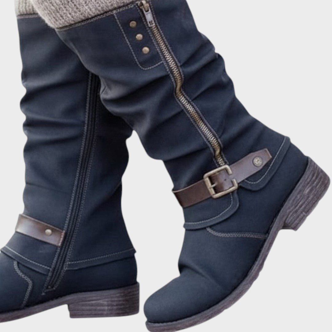 Winella – Bottines montantes avec maille tricotée