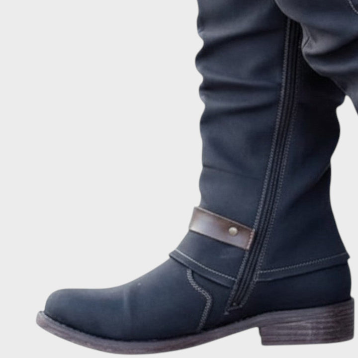 Winella – Bottines montantes avec maille tricotée